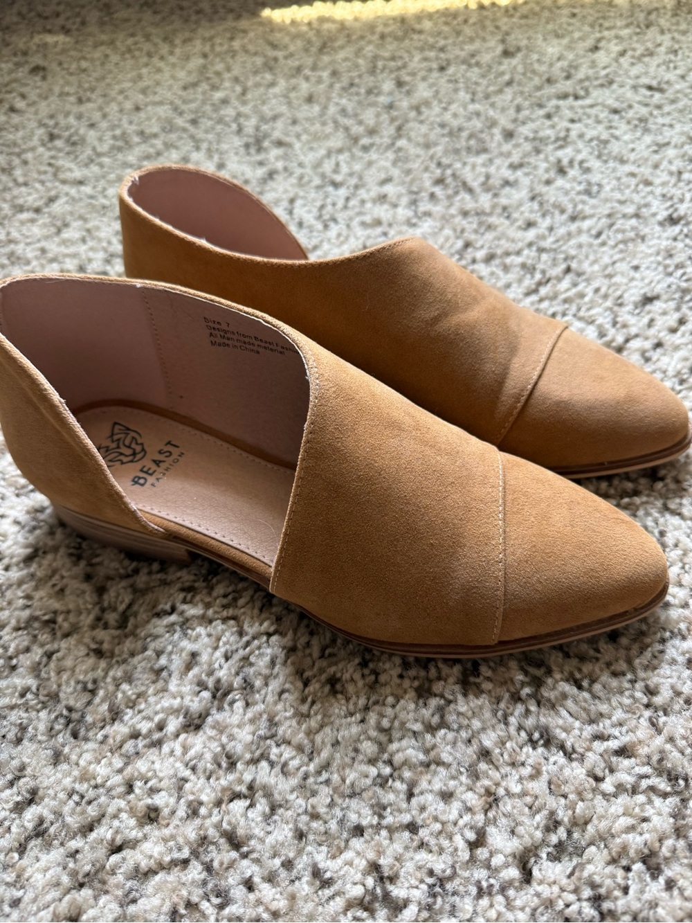 Beast tan loafers